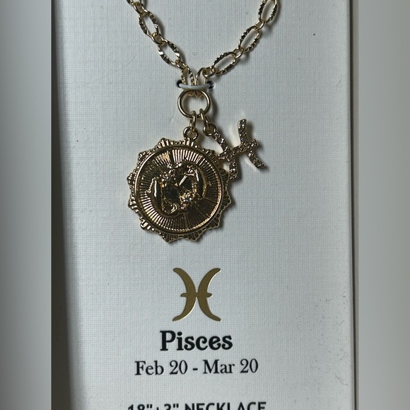 House of Harlow 1960 Gold Pisces Necklace - Picture 3 of 4